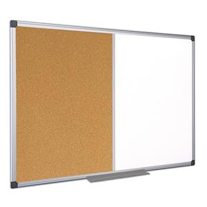 Bi-Office Maya Combo Aluminium Frame Board Cork 1200x900mm