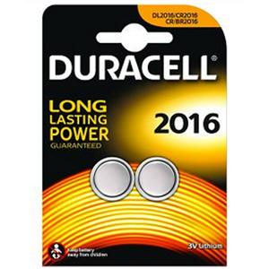 Duracell 2016 Lithium Coin Batteries 3V [Pack of 2]
