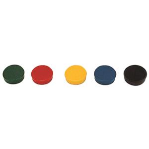 Bi-Office Round Magnets 20mm Assorted [Pack of 10]