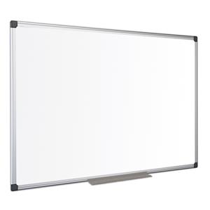 Bi-Office Magnetic Drywipe Whiteboard 600x900mm Aluminium Framed