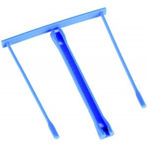 Value Plastic Filing Clip Blue (Pack 20) - E-CLIP 089570