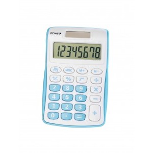Genie 120B Pocket Calculator 8 Digit Blue