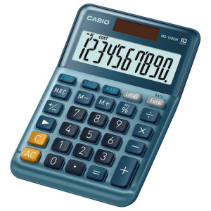 Casio MS-100EM Desktop Calculator 10-Digit Silver