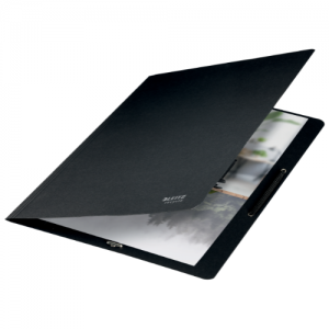 Leitz Recycle Card Folder with Elasticated Bands A4 Black [Pack of 10]