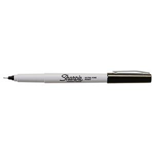 Sharpie Ultra Fine Permanent Marker Black Blister [Pack of 2]