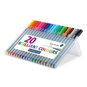 Staedtler Triplus Fineliner Assorted [Pack of 20]