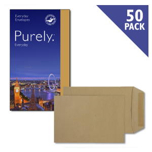 Blake Purely Everyday Pocket Envelope C5 Gummed 80g Manilla [Pack of 50]
