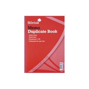 Silvine Duplicate Memo Book A4 [Pack of 6]