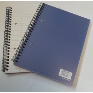 Value A5 Plus Wirebound Polypropylene Notebook Ruled 160 Pages Blue [Pack of 10]