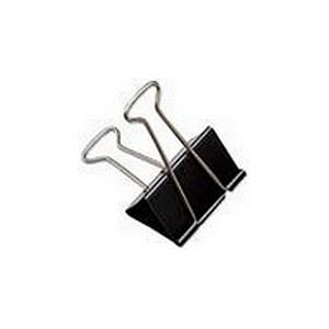 Value Foldback Clips 19mm Black [Pack of 10]