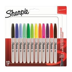 Sharpie Permanent Marker Assorted [Pack of 12]