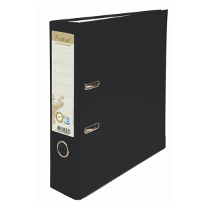 Exacompta Forever Prem Touch Lever Arch File Paper on Board A4 80mm Spine Width Black (Pack 10) - 53981E