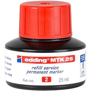 Edding MTK 25ml Refill Ink for Permanent Marker Red
