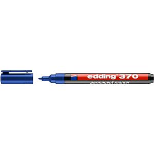 Edding 370 Permanent Marker Bullet 1.0mm Line Blue [Pack of 10]