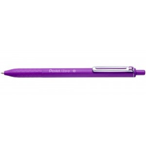 Pentel iZee Ballpoint Pen Retractable 1.0mm Tip Violet [Pack of 12]