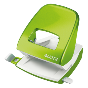 Leitz NeXXt WOW Metal Office Hole Punch 30-Sheet Green