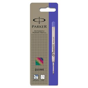 Parker Quinkflow Ball Pen Refill Medium Blue Blister Pack