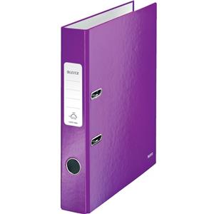 Leitz 180 WOW Lever Arch File A4 50mm Purple [Pack of 10]