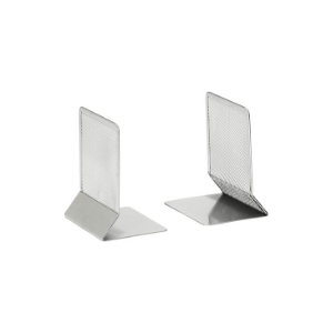 Osco Wire Mesh Bookends Graphite [Pack of 2]