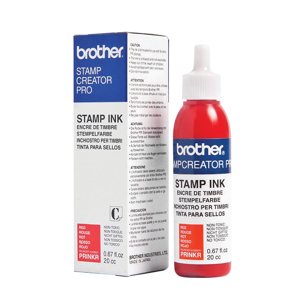 Brother Stamp Creator Ink Refill Bottle Red PRINKR PRINKR