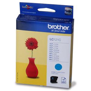 Brother LC121C Ink Cartridge Cyan 300 Pages 3.9ml