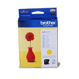 Brother LC121Y Ink Cartridge Yellow 300 Pages 3.9ml