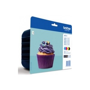 Brother LC123VALBP Ink Caritridge Multi Pack BKCMY 4x600 Pages