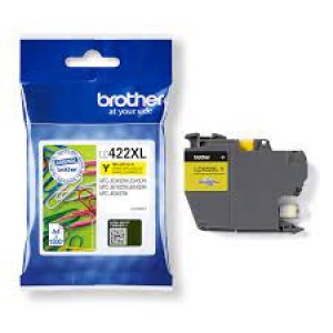 Brother LC422XLY 1500 Page High Yield Yellow Ink Cartridge