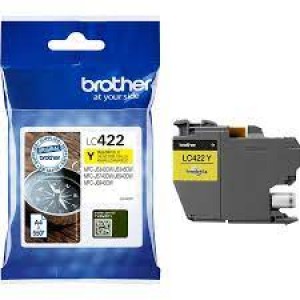 Brother LC422Y 550 Page Yellow Ink Cartridge