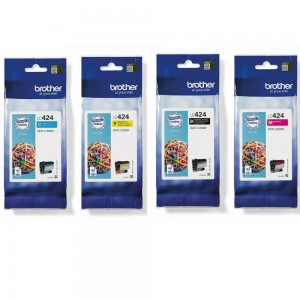 BROTHER LC424 Value pack Ink Cartridge B-C-M-Y