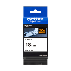 Brother Black Stamp Stencil PTouch Ribbon 18mm x 3M - STE141