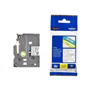 BROTHER TZE TPE 12MMX8m White/CLR TPE