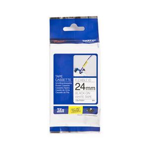 Brother TZEFX251 Black on White 8m x 24mm Flexi Tape