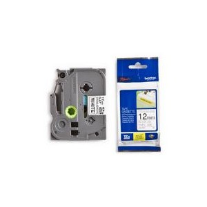 Brother TZES231 Black on White 8m x 12mm Strong Adhesive Tape