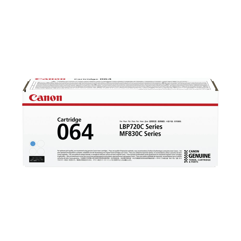 Canon Cartridge 064 Cyan Laser Toner Cartridge 4935C001