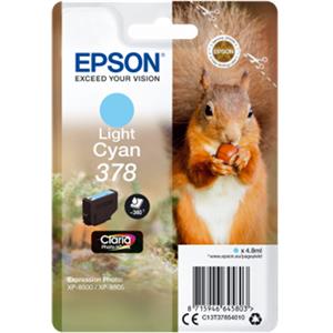 Epson 378 Light Cyan HD Inkjet Cartridge C13T37854010