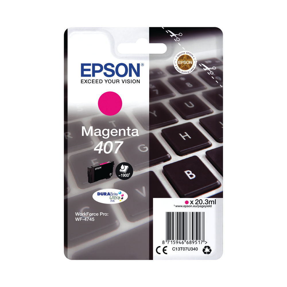 Epson WF-4745 Series Ink Cartridge L Magenta C13T07U340