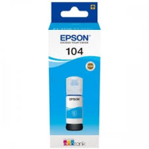 Epson C13T00P240 (104) Ink Bottle Cyan 7.5K Pages 65ml