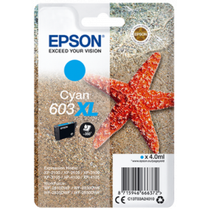 Epson Starfish 603XL Cyan Ink Cartridge C13T03A24010