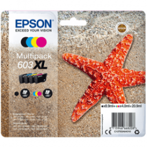 Epson Starfish 603XL CMYK Ink Multipack C13T03A64010