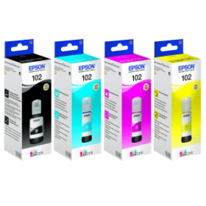 Epson 102 C13T03R640 Ink Bottle Multi Pack BKCMY 127ml + 3x70ml