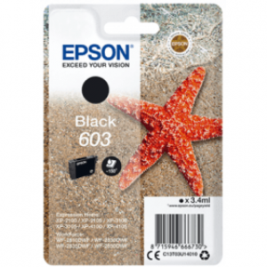 Epson Starfish 603 Black Ink Cartridge C13T03U14010
