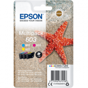 Epson Starfish 603 CMY Ink Cartridge Multipack C13T03U54010