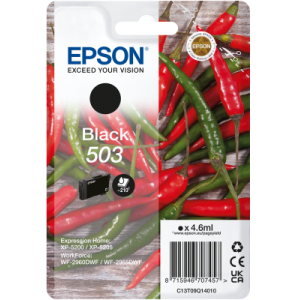 Epson C13T09Q14010 503 Ink Cartridge Black 210 Pages 4.6ml