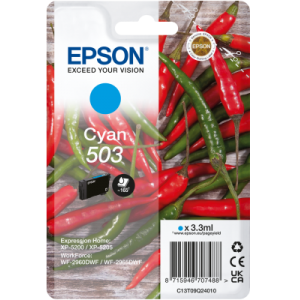Epson C13T09Q24010 503 Ink Cartridge Cyan 165 Pages 3.3ml