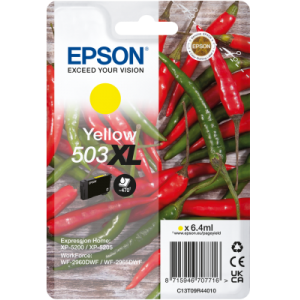 Epson C13T09R44010 503XL Ink Cartridge Yellow High Capacity 470 Pages 6.4ml