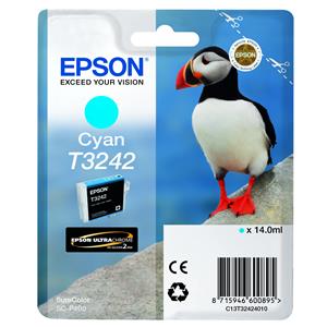 Epson T3242 Puffin Cyan Standard Capacity Ink Cartridge 14ml - C13T32424010