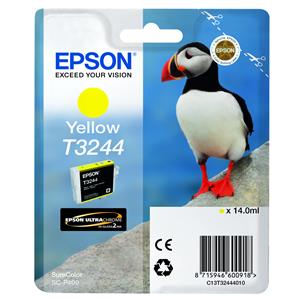 Epson T3244 Ink Cartridge Ultra Chrome 2 Puffin Yellow C13T3244010
