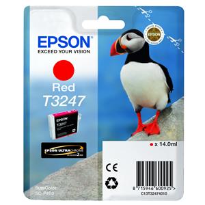 Epson T3247 Puffin Red Standard Capacity Ink Cartridge 14ml - C13T32474010