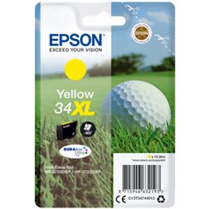 Epson C13T34744010 (34XL) Ink Cartridge Yellow High Capacity 950 Pages 10.8ml